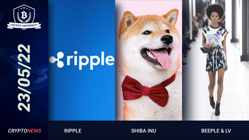 Ripple Donates $100M To Fight Climate Change, Shiba Inu Accepted in Thousands of Restaurants over 65 countries, Beeple Twitter Account Hacked By LV Phishing Scam