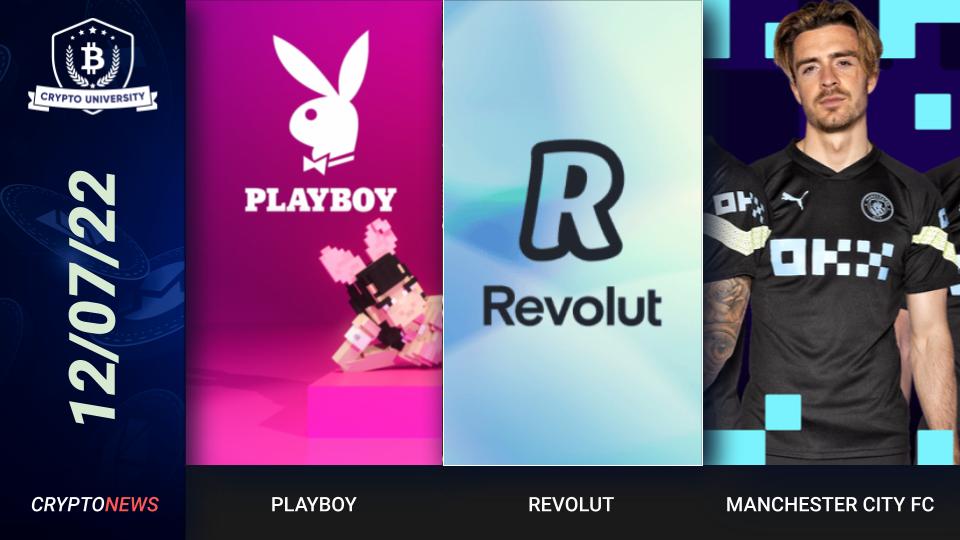 Playboy Partners With The Sandbox, Revolut Partners With Polkadot, OKX Sponsors Manchester City FC