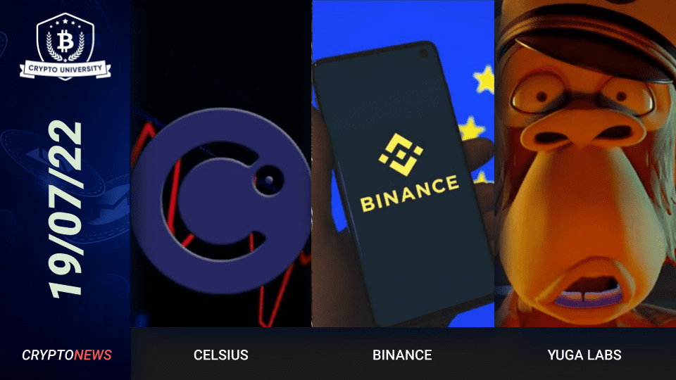 Celsius Restructuring Plans, Binance Fined $3.3M, Yuga Labs’ Otherside Demo