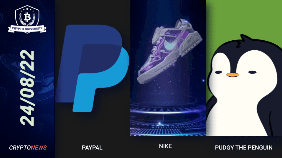 Paypal Joins Coinbase TRUST Network, Nike’s $185M NFTs Sale, Pudgy The Penguin 400 ETH Sale