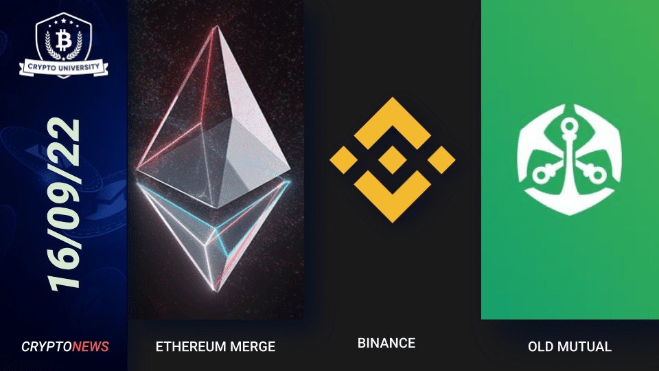 Ethereum Merges Successfully, Binance Partners With Google Cloud, Old Mutual Partners With ZARP