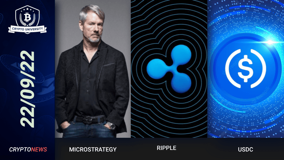 MicroStrategy Buys More Bitcoin, Ripple Signs The Climate Pledge, USDC Listed On Robinhood