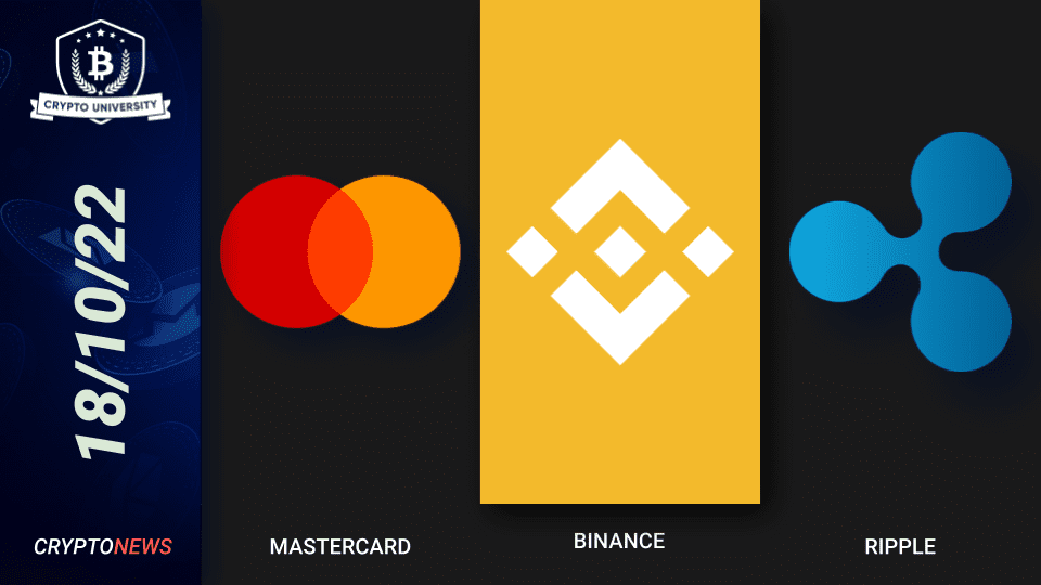 MasterCard Launches Crypto Source, Binance $500M Mining Lending Project, Ripple Tests Ethereum Smart Contract Compatibility