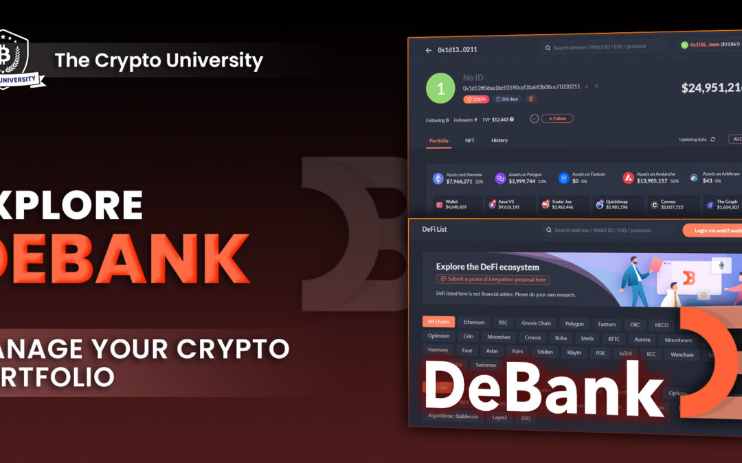 A featured image for a blog post on Debank