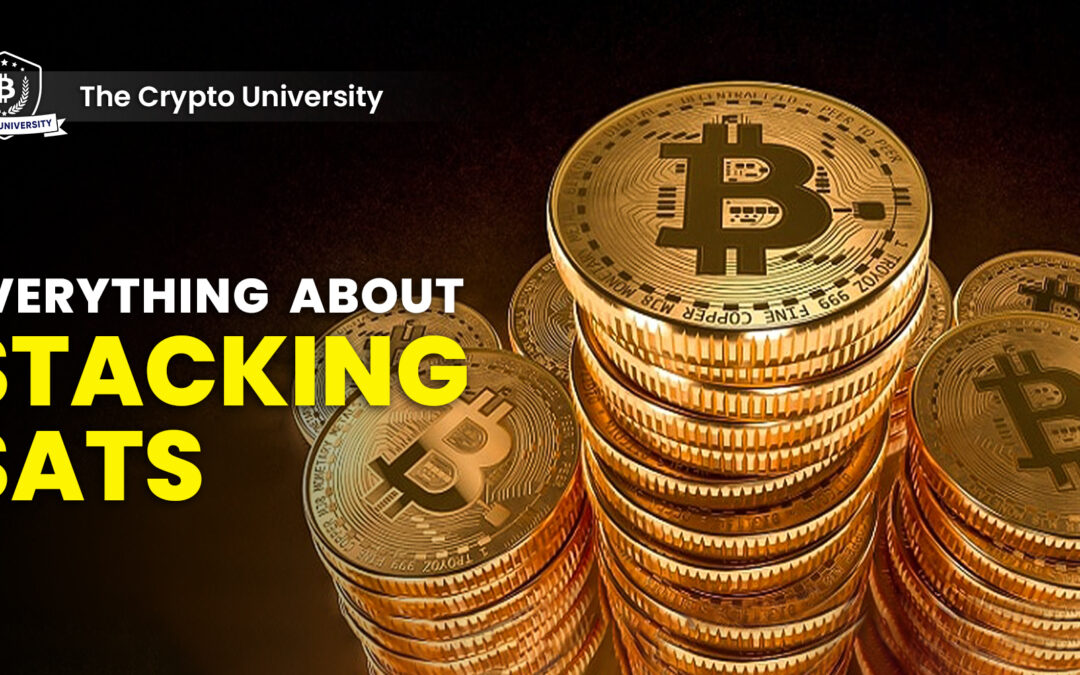 A thumbnail for a blog post on stacking Sats