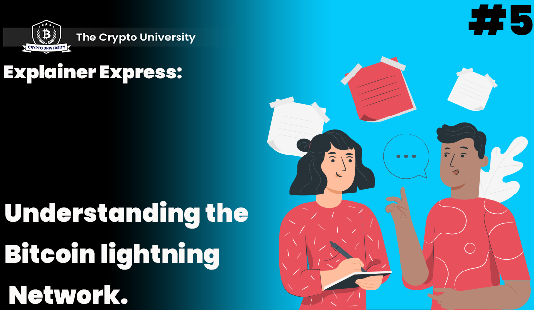 Understanding the Bitcoin lightning Network.